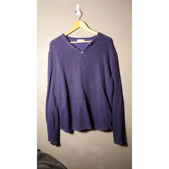 Oliver Spencer Other - Oliver Spencer Waffle Henley Royal Blue Size L